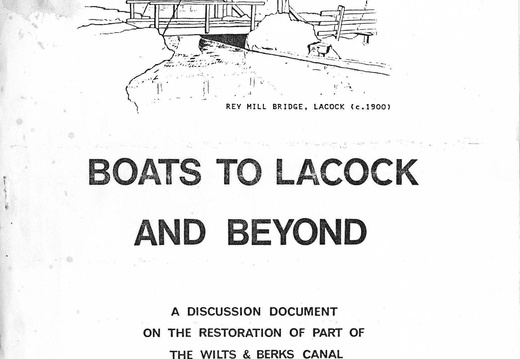 Boats to Lacock and Beyond