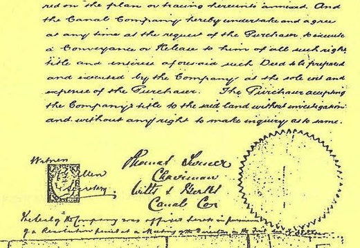 Receipt for Land Sale (791 visits)  
Receipt for Land Sale 1888
The Wills & Berks Canal Company hereby acknowledge to have ... Receipt for Land Sale