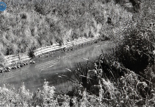 048670E (264 visits) Image credit: RCHS. 1964, Remains of aqueduct over river Cole. 048670E