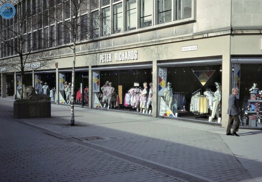 074640E (128 visits) Image credit: RCHS. c1980's, Swindon town centre, known as canal walk, standing at the former Golden... 074640E