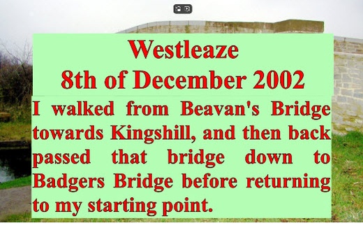 Westleaze (30 visits) Video credit: Doug Small
2002, Westleaze Westleaze