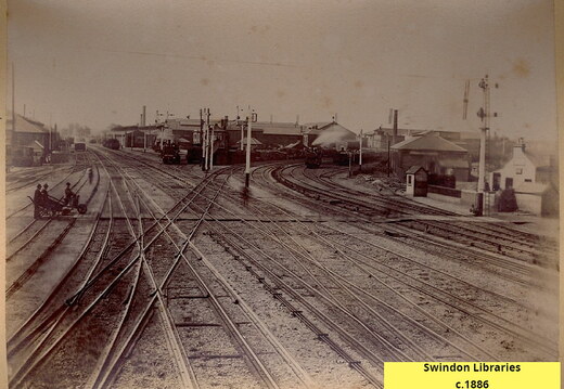 View of Swindon GWR Works from railway line