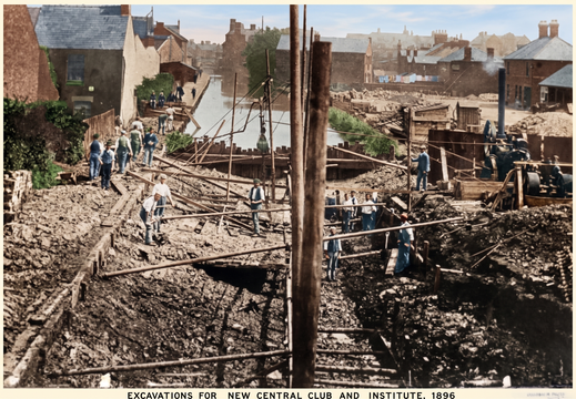 Excavations for New Central Club &amp; Institute