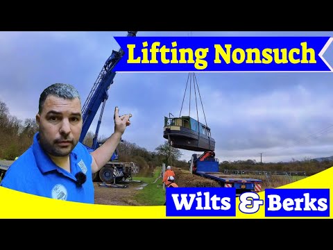 Lifting Nonsuch, the first narrowboat in 100 years | Wilts and Berks Canal | Royal Wootton Bassett