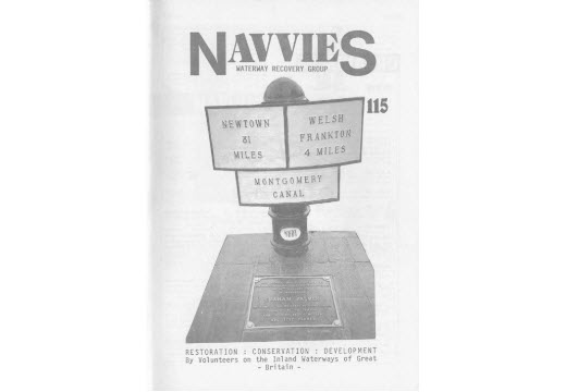 Navvies Issue 115 (142 visits) Issue 115, May 1989 Progress report, Foxham, Seven Locks, Wantage, Abingdon Navvies Issue 115