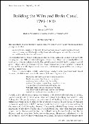 Building the Wilts and Berks Canal